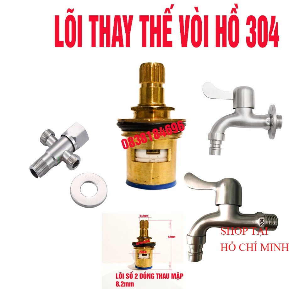 Lõi ti đồng dùng thay thế: vòi rửa chén, ruột vòi lavabo, củ sen lạnh, ruột Vòi hồ nước. Lựa chọn