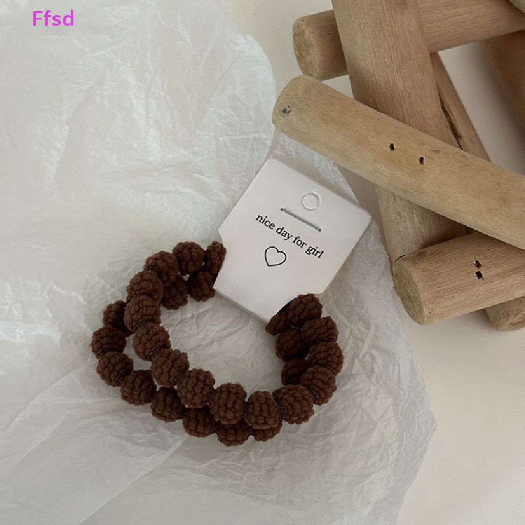 Bộ 2 Dây Cột Tóc Dạng Xoắn Đơn Giản Thời Trang Thu Đông Cho Nữ