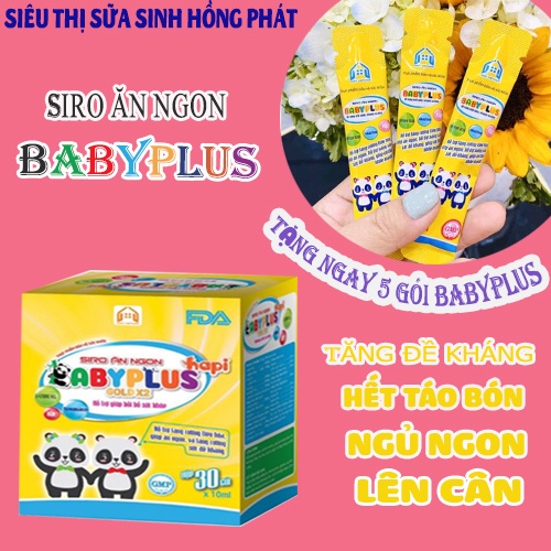 Babyplus Mẫu Mới Chính Hãng Giúp Bé Hết Biếng Ăn,Tăng Cân,Tăng Đề Kháng,Hết Táo Bón hộp 30 gói