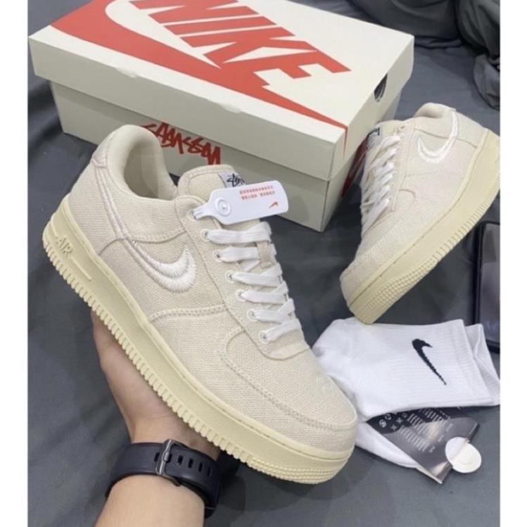 giày af1 low stussy, giày sneaker air force one thể thao nam nữ cao cấp Seen Sneaker