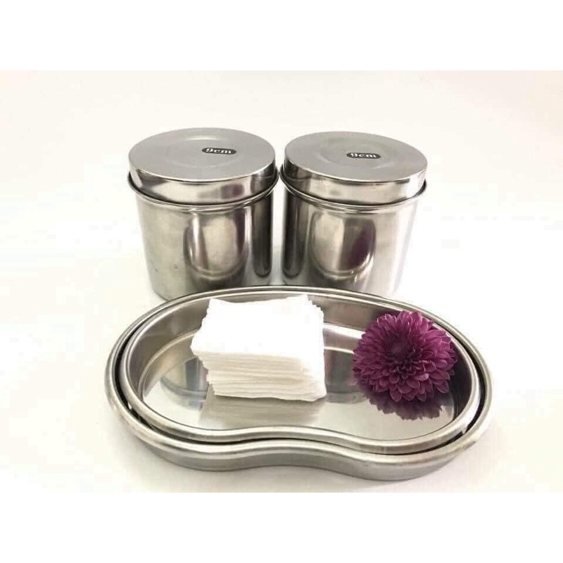 Khay inox hạt đậu dùng trong y tế, spa