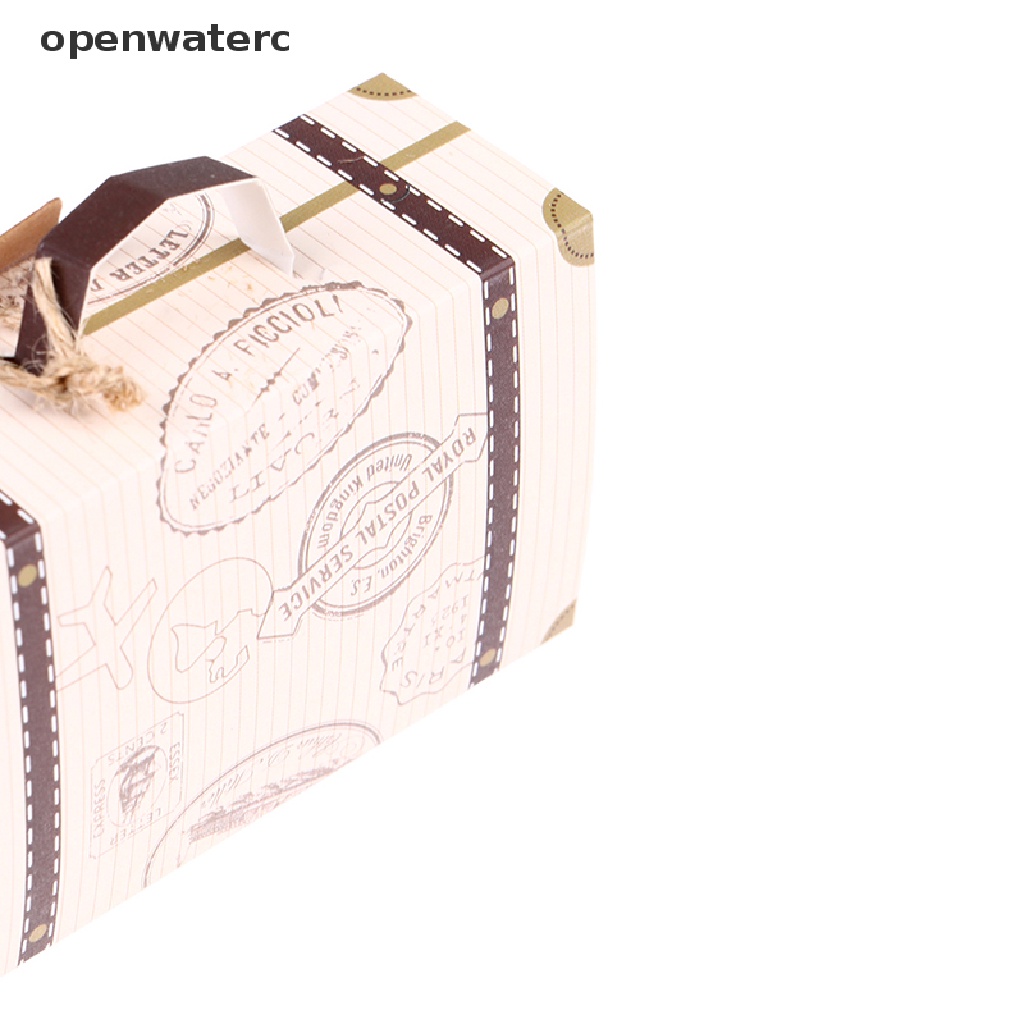 Set 10 Hộp Giấy Kraft Mini Đựng Kẹo / Sô Cô La Tiện Dụng Khi Đi Du Lịch