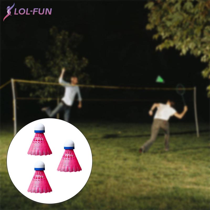 Set 3 trái cầu lông IUIU có đèn LED dùng để tập thể dục