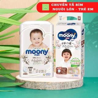 (HCM) Tã Bỉm Moony Natural nội địa Nhật Dán/Quần NB63/S58/M46/L38/L36/XL32
