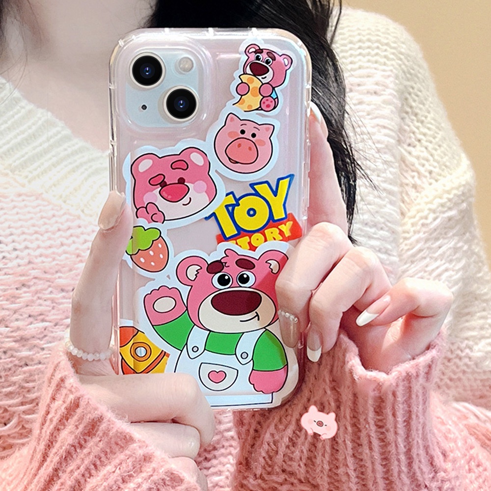 Ốp Điện Thoại TPU Dẻo Họa Tiết Hoạt Hình Buzz Lightyear / Dâu Tây Dễ Thương Cho IPhone 11 12 13 14 Pro Max XS XR 7 8 6 Plus