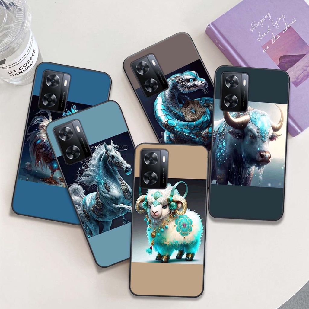 Ốp lưng Oppo A77s bộ hình 12 con giáp sang trọng