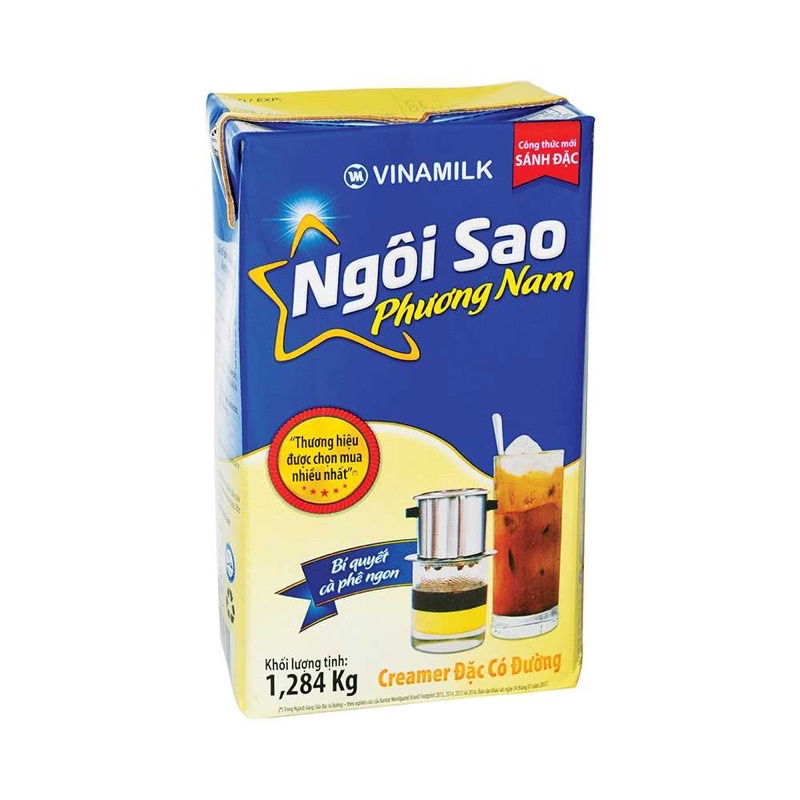 Sữa Đặc Ngôi Sao Phương Nam Hộp Giấy 1284g