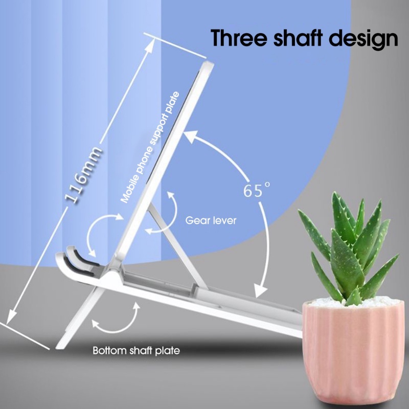 Giá Đỡ Điện Thoại / Máy Tính Bảng Bằng Nhựa Có Thể Gấp Gọn Tiện Dụng