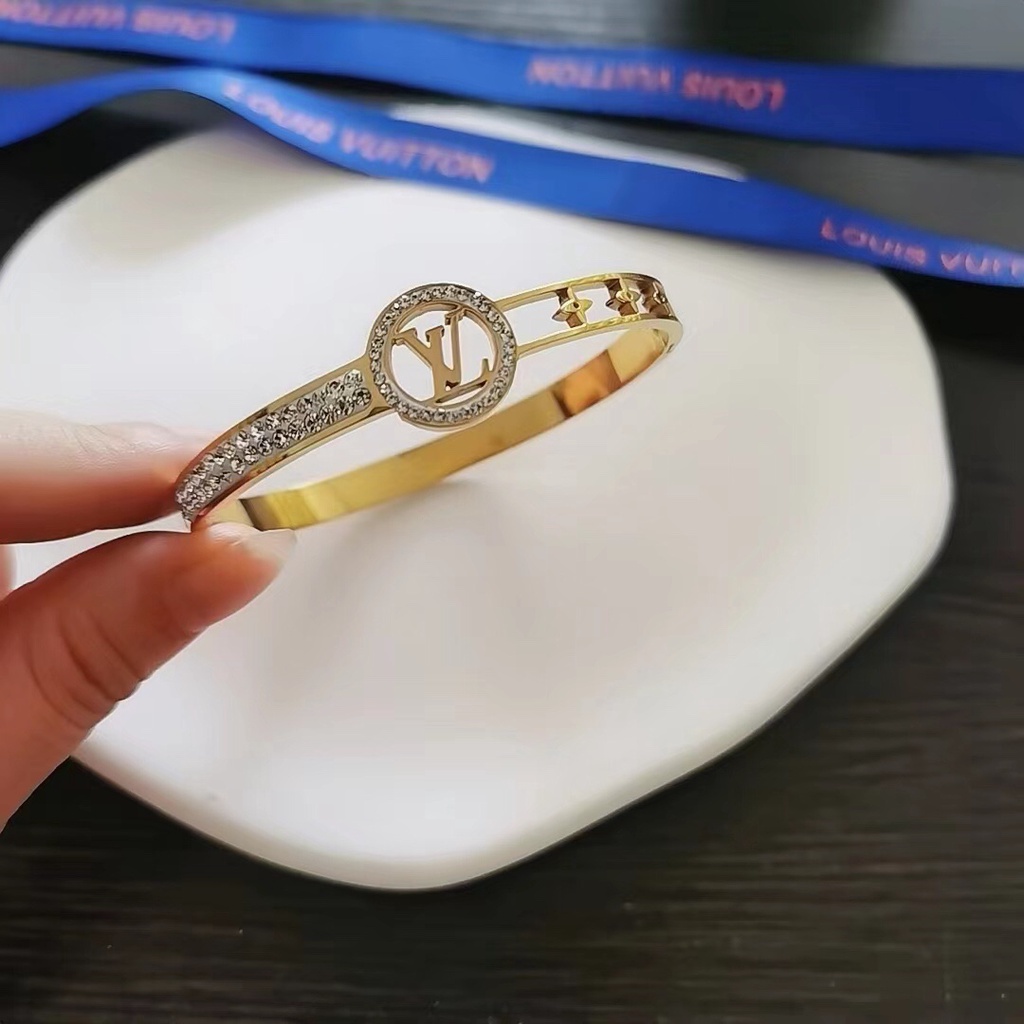 Louis vuitton Vòng Tay lv Dây Xích Đôi Cao Cấp Thời Trang Công Sở