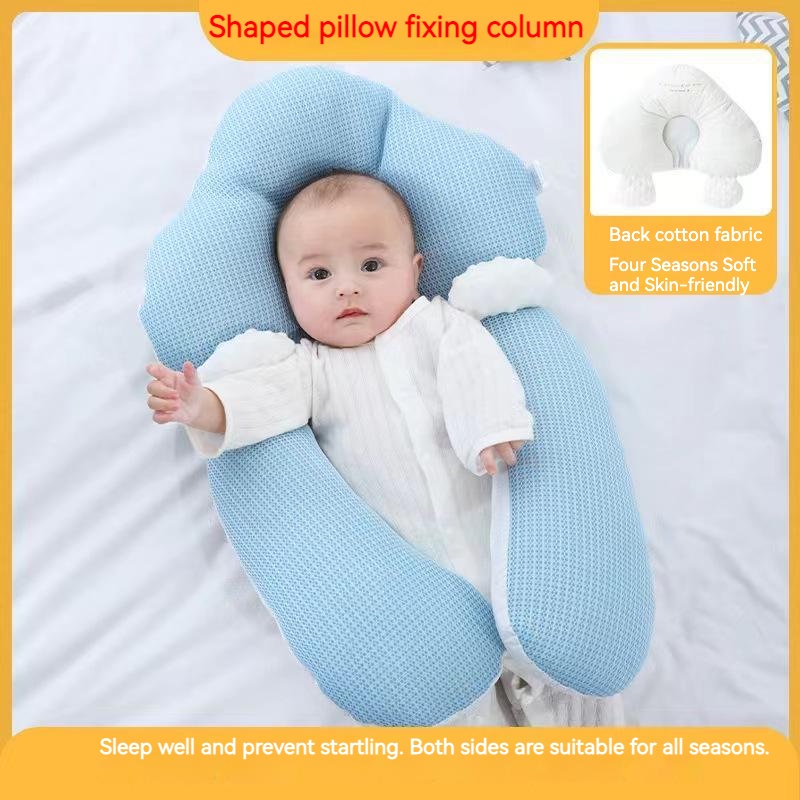 Gối Ngủ Định Hình Đầu Thoáng Khí Chống Bẹp Đầu Cho Bé