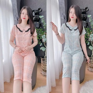 (Bunnysky) Đồ bộ mặc nhà lửng đơn giản mà đẹp