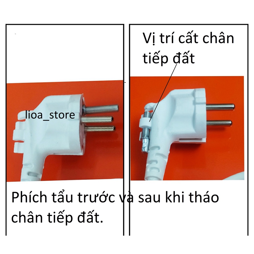 Ổ CẮM 3 ĐA NĂNG CÓ SẠC USB LiOA - 12W ,
