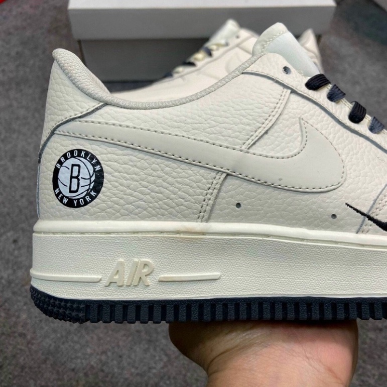 Giày Air Force 1 màu be sữa, Giày AF1 am duong hàng đẹp dành cho nam nữ dễ phối đồ siêu đẹp A249 Akali Sneaker