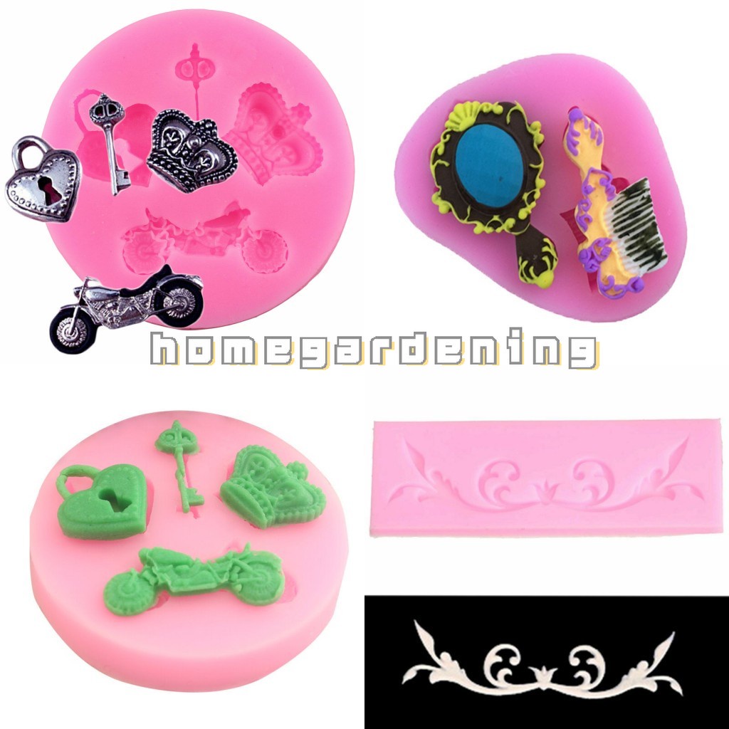 Khuôn Silicone Làm Bánh Tạo Hình Ren Hoa Trang Trí Đẹp Mắt Tiện Dụng