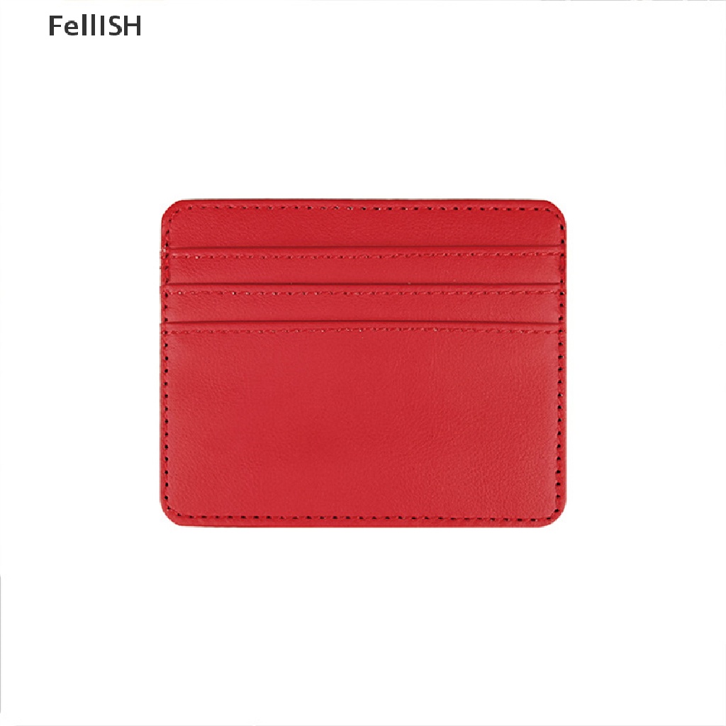 Ví Da PU Mỏng Đựng Thẻ Tín Dụng / Danh Thiếp Nhiều Ngăn Dành Cho Nam Và Nữ 439br