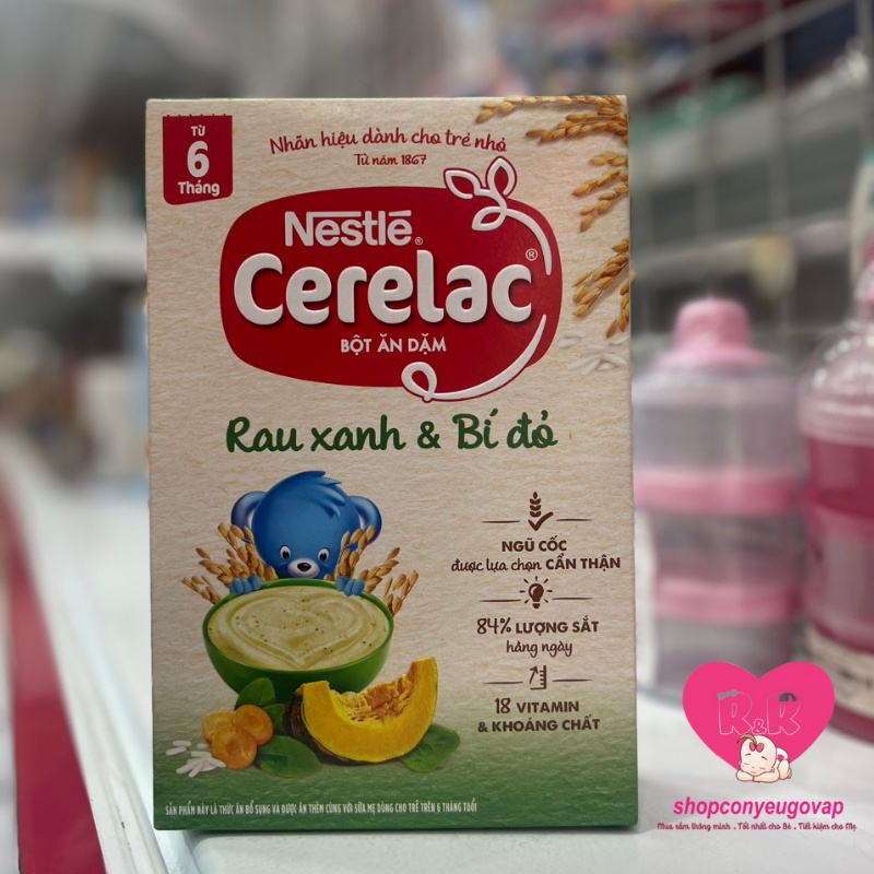 Bột ăn dặm Nestle CERELAC cho bé từ 6 tháng tuổi - 200g