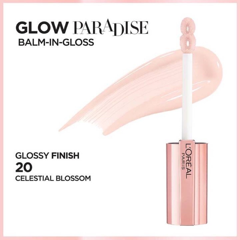 Son bóng L’oreal Paris Glow Paradise Lip Balm in Gloss with Pomegranate Extract