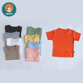 Áo thun trơn basic tay ngắn cho bé trai, bé gái (9 màu)