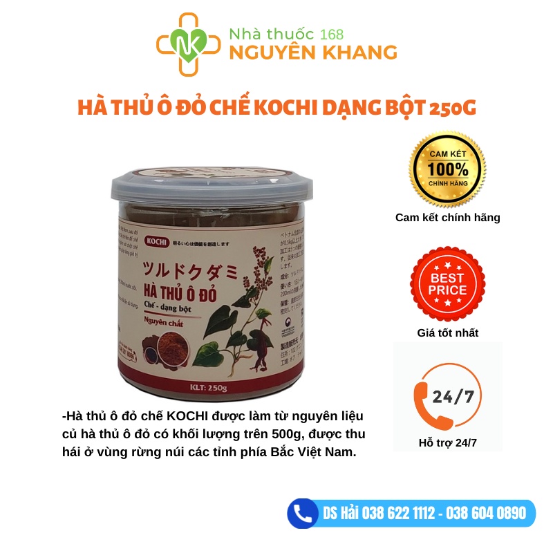 HÀ THỦ Ô ĐỎ CHẾ KOCHI DẠNG BỘT 250G
