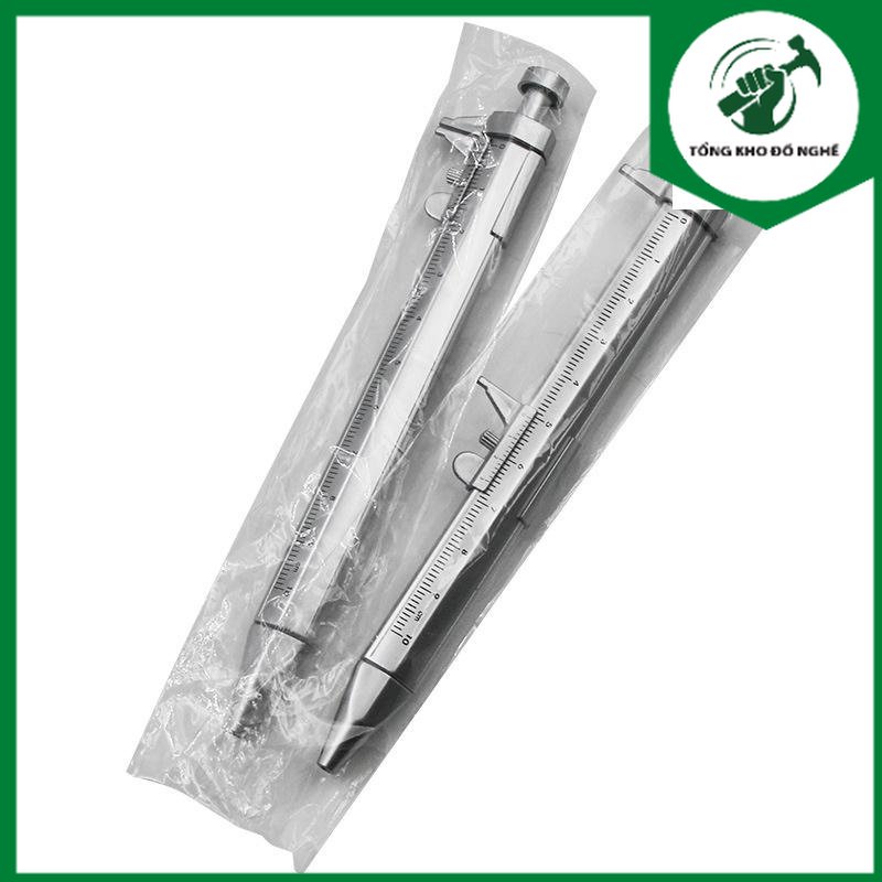 Bút Bi Hình Thước Kẹp Cơ Khí 10cm tiện dụng _ TKDN