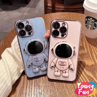 Ốp Lưng Chân Đế Phi Hành Gia Xi Mạ Với Vỏ Điện Thoại Lấp Lánh Cho Ốp Lưng VIVO Y17/Y3/Y15S 2021/Y20/Y02S/Y22S/Y16/Y19/U3