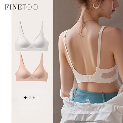 Finetoo Áo Ngực Thạch Kẻ Sọc Mỏng Thoáng Khí Không Để Lại Dấu Vết Hỗ Trợ Mặc Ngủ Nhỏ Mềm Mại Thoải Mái Mùa Hè Dành Cho
