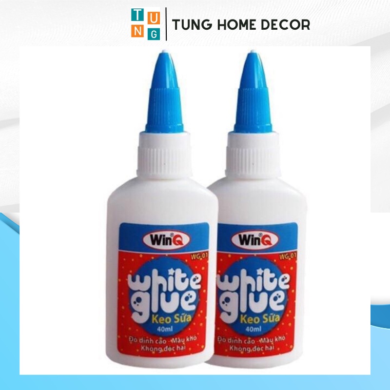 Keo sữa dán tường tăng độ bám dính cho decal 40ml không mùi dễ sử dụng