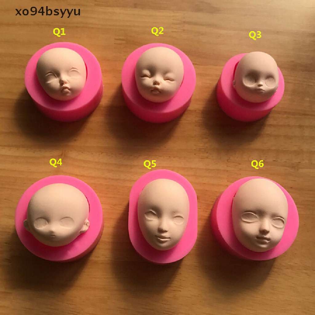 1 Khuôn Silicon Làm Xà Phòng / Sô Cô La Thủ Công Hình Mặt Em Bé xo94bsyyu