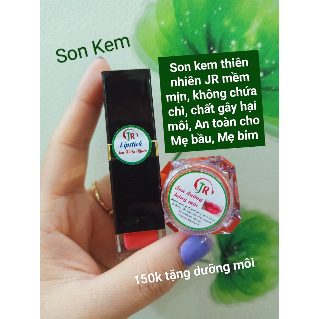 Son kem handmade nhà làm tặng kèm son dưỡng an toàn cho mẹ bầu