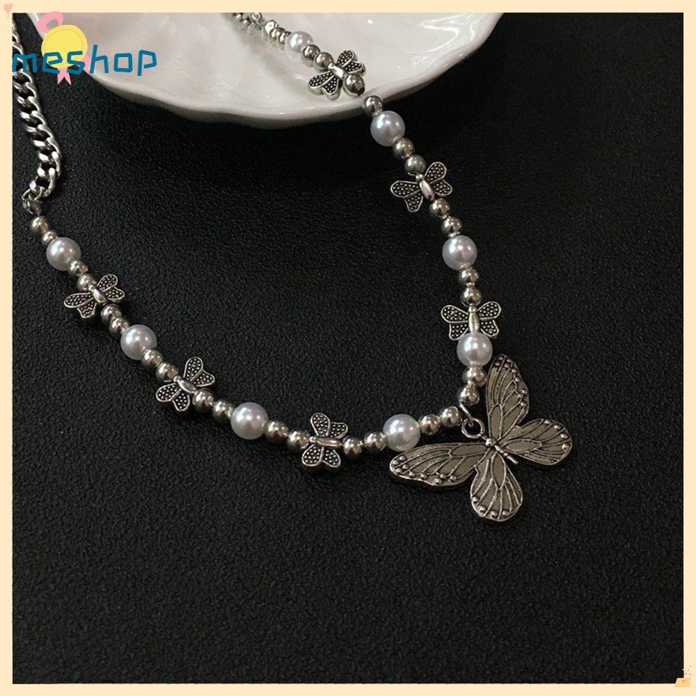 Vòng cổ Mặt Hình Bướm Phong Cách Hip Hop