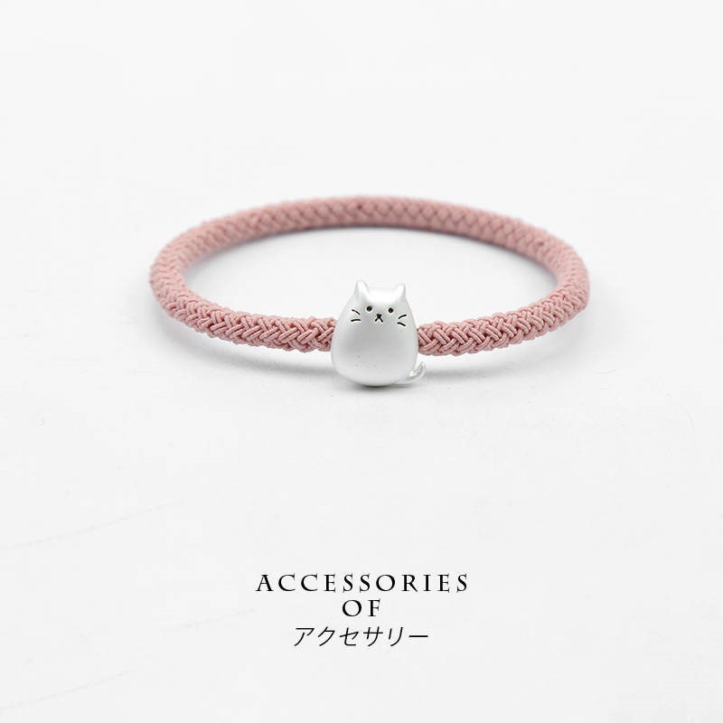 Dây Buộc Tóc Cao Su Họa Tiết Dễ Thương Phong Cách Hàn Quốc Cho Cặp Đôi