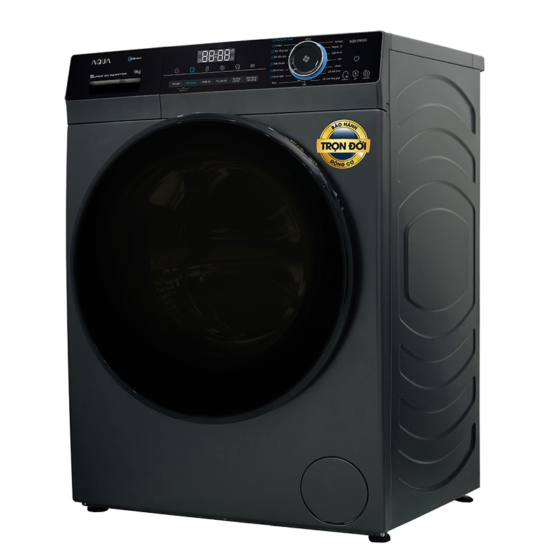 Máy giặt lồng ngang Aqua Inverter 9Kg AQD-D903G.BK