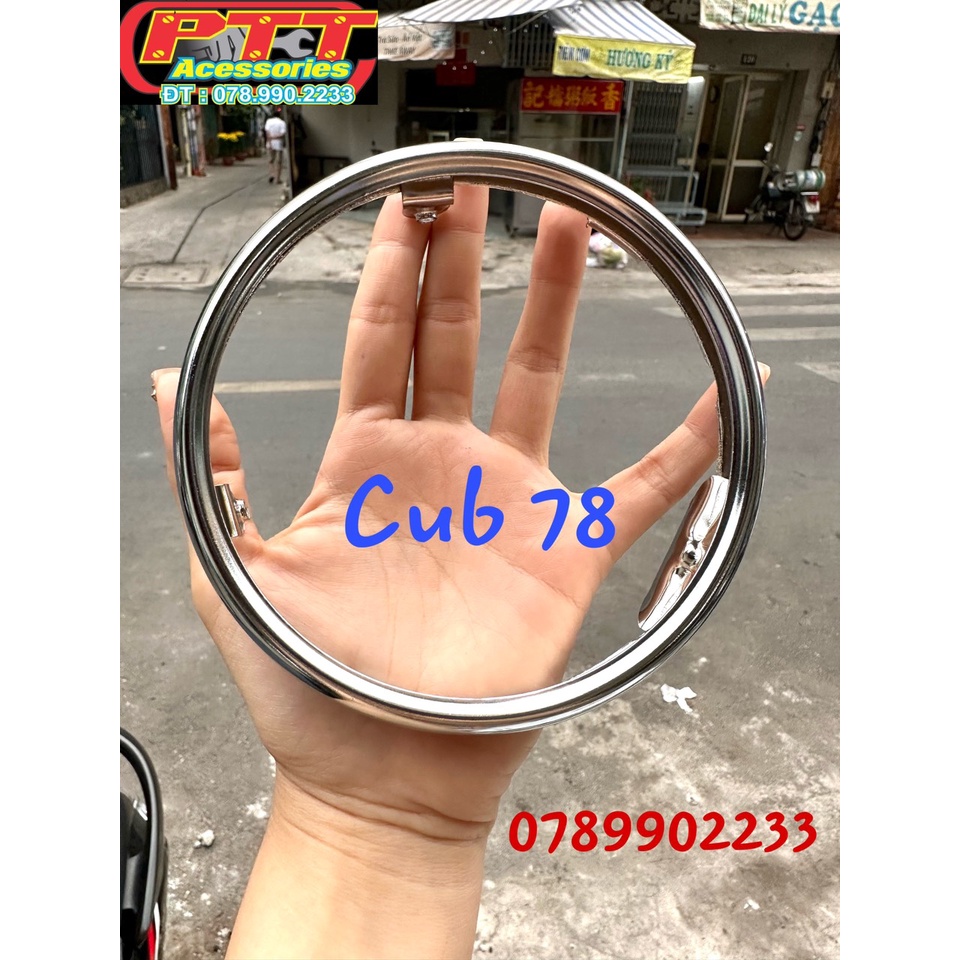VÒNG PHA ĐÈN XE CUB 78 - 81 INOX