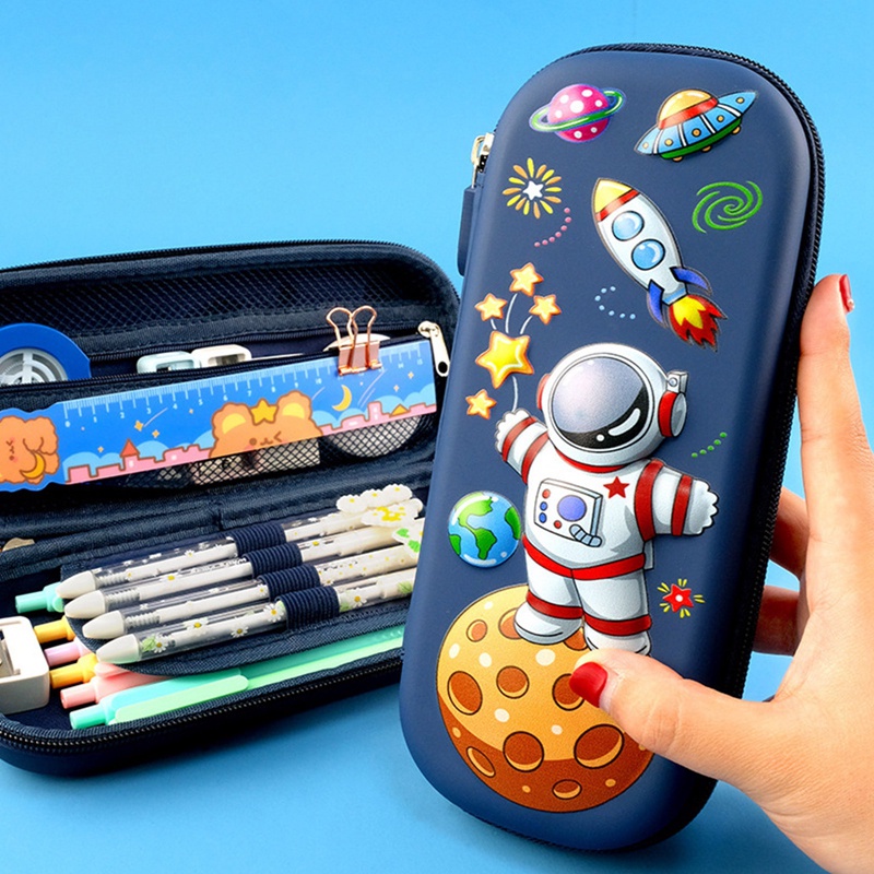 Túi Đựng Bút Hình Mèo Phi Hành Gia 3D Dễ Thương