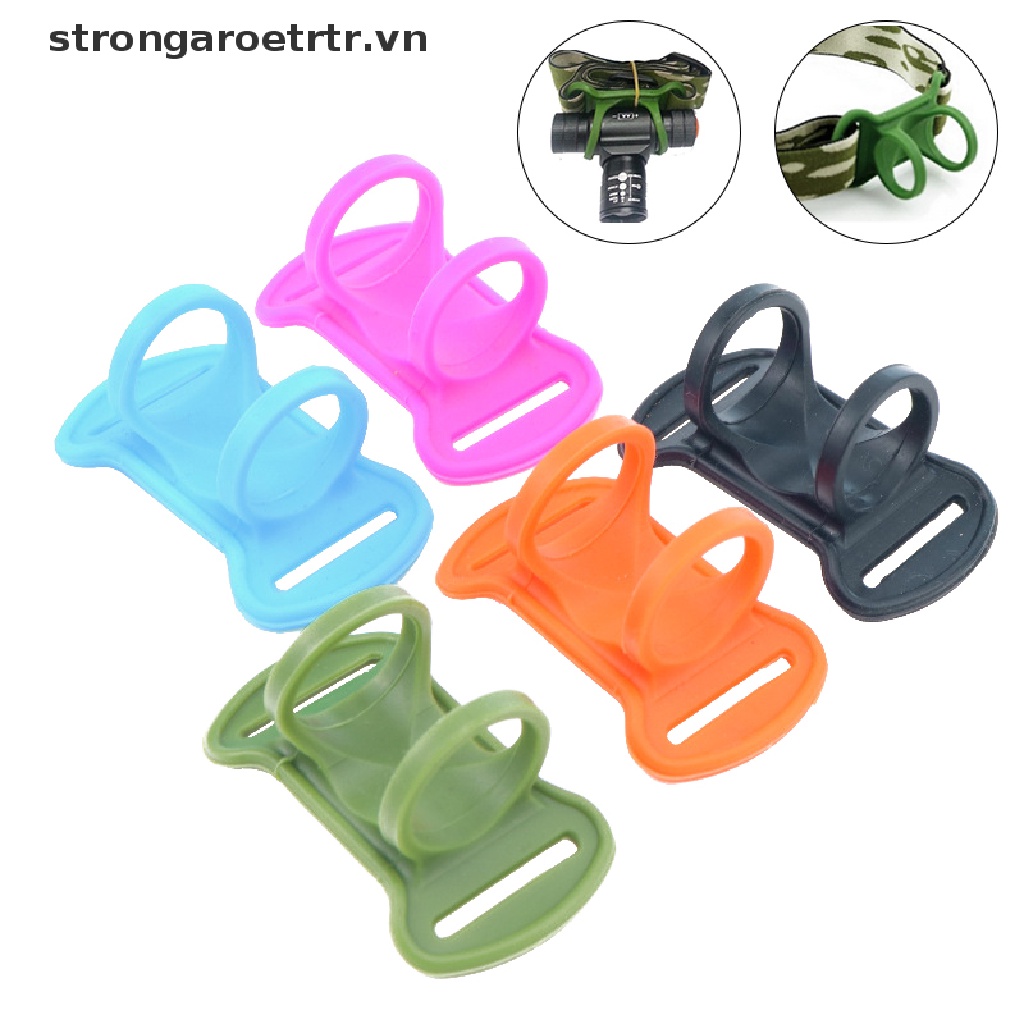 Dây Buộc Đèn Pin Bằng Silicone Cho Xe Đạp