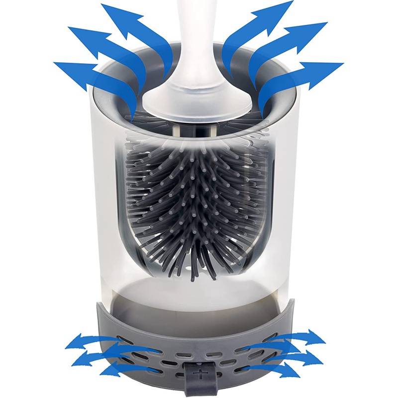 Giá Đỡ Bàn Chải Vệ Sinh Toilet Có Tay Cầm Tiện Lợi