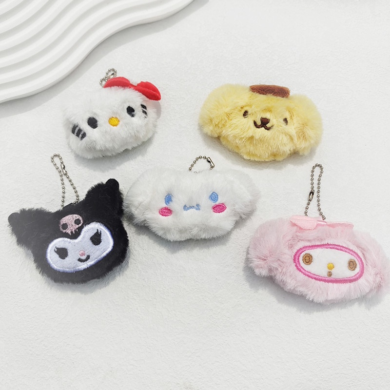Móc Khóa Hình Cinnamoroll Kuromi Nhồi Bông Dễ Thương