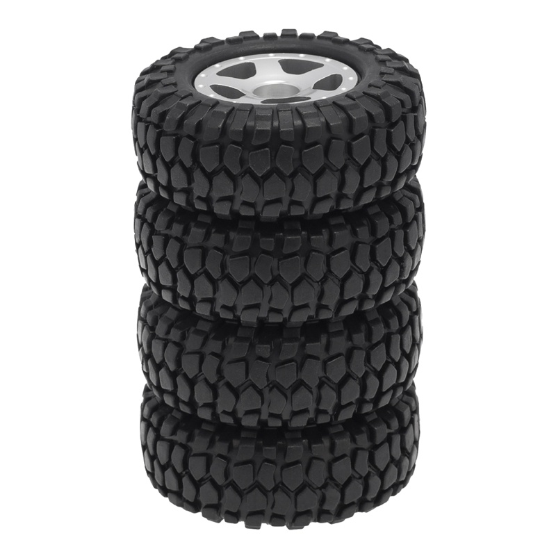 Set 4 Vỏ Bánh Xe Thay Thế Cho Xe Điều Khiển SCX24 Jeep Gladiator 1 / 24Th 4WD