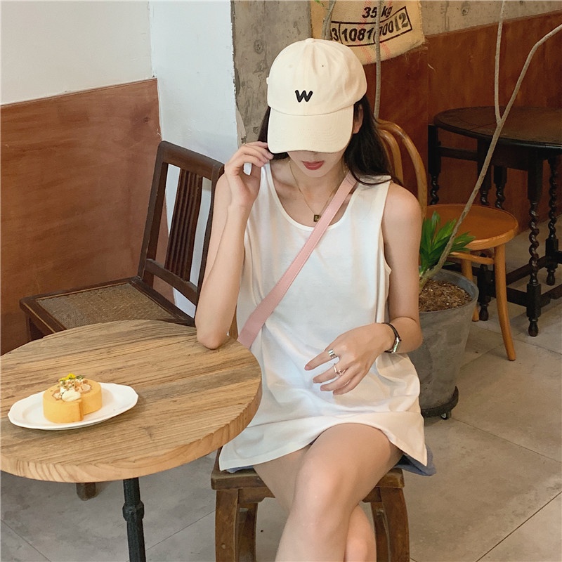 Áo không tay CCVN dáng rộng màu sắc đơn giản phong cách thời trang Hàn Quốc