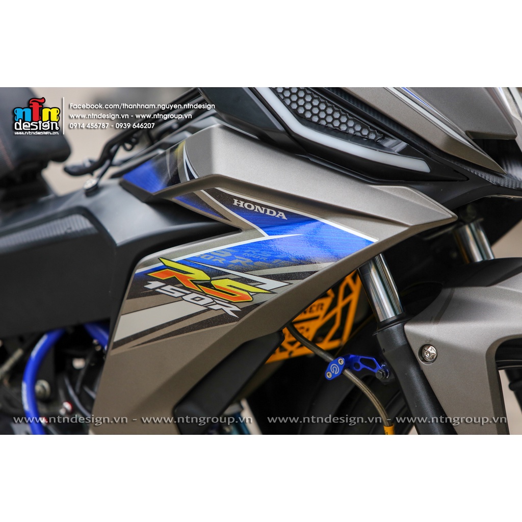 Tem rời mẫu RS xanh cho Winner V1 xám