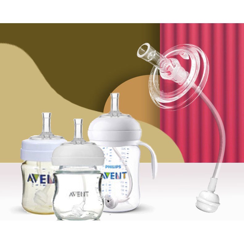 Ống hút bình sữa Avent cho bé chống sặc, chống đầy hơi