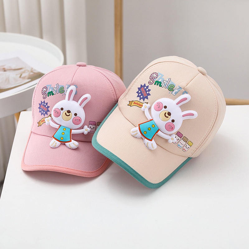 Mũ Lưỡi Trai Chống Nắng Họa Tiết Thỏ / Vịt Siêu Dễ Thương Thời Trang 2023 Cho Bé
