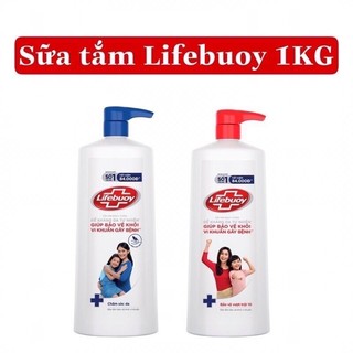 Sữa Tắm Lifebuoy 1kg chawm Sóc Da Dưỡng ẩm Mềm Mịn Giúp Bảo Vệ Khỏi 99.9% Vi Khuẩn Và Ngăn Ngừa Vi Khuẩn Lây Lan Trên Da