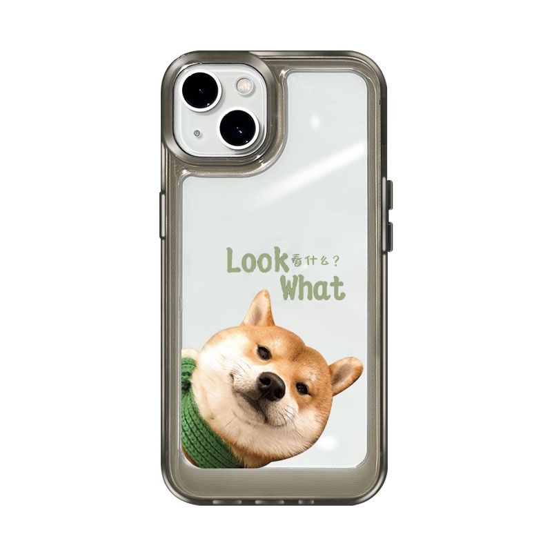 Ốp Điện Thoại DecoPhone Acrylic tpu acrylic Hình Cún Cho iphone 6 6s 7 8 plus x xs max se 11 12 13 14 15 pro max plus