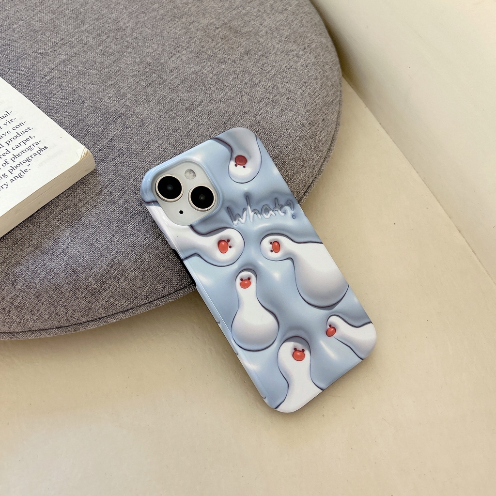 Ốp Điện Thoại Tpu Dẻo Họa Tiết Hoạt Hình Chú Vịt Vui Nhộn Cho iPhone 14 13 12 11 Pro Max