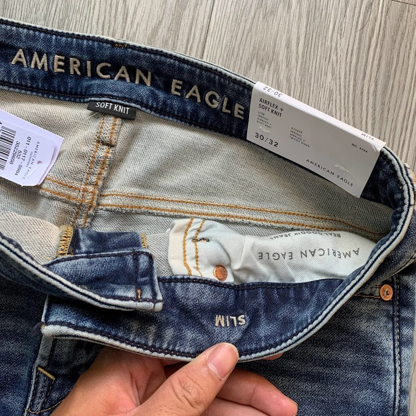 Quần Jean Nam Cao Cấp Co Giãn 4 Chiều AE KNIT SOFT