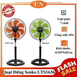 Quạt Đứng Senko LTS1636 - Thiết Kế Nhỏ Gọn, Bắt Mắt, Vận Hành Êm Ái, Thiết Kế Dạng Lỡ Với Nhiều Tính Năng Thông Minh