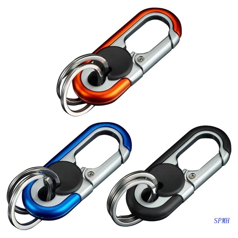 Móc Khóa Đeo Thắt Lưng Bằng Thép Không Gỉ Hình Hồ Lô Unisex