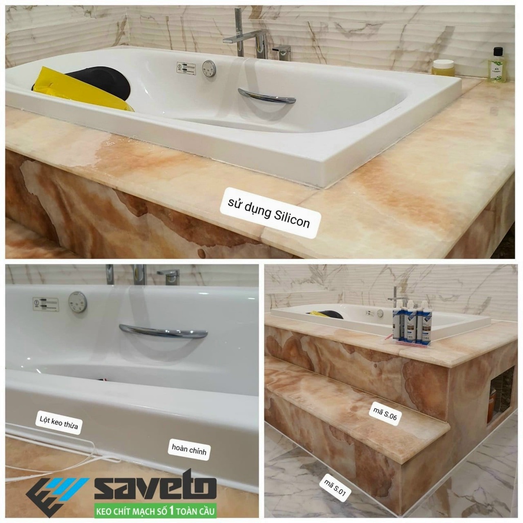 Keo Chít Mạch Saveto, Keo Chà Ron Saveto Chính Hãng Nhập Khẩu Cao Cấp