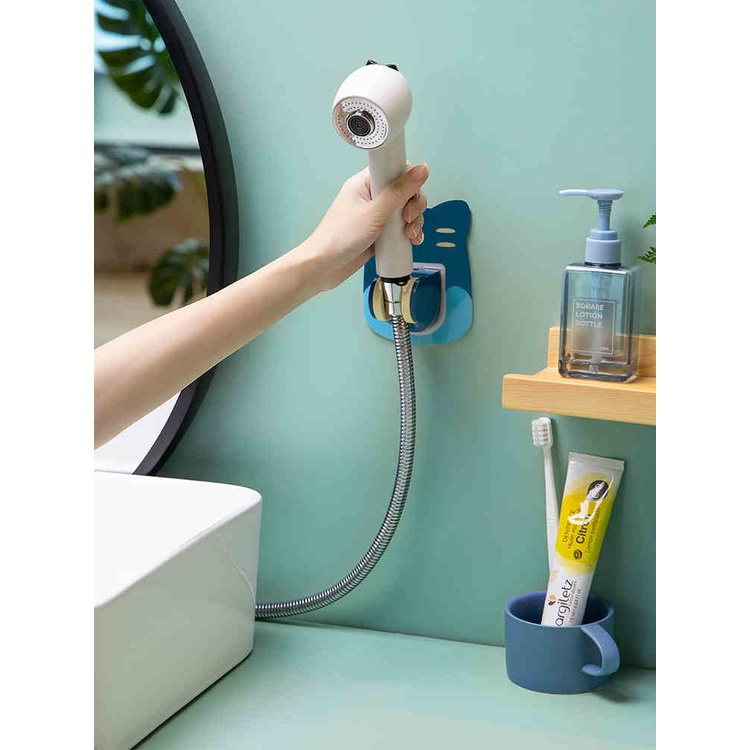 Giá Treo Vòi Hoa Sen, Đế Kẹp Vòi Xịt Toilet Gắn Tường Chịu Lực Bằng Nhựa Họa Tiết Hình Thú 88319